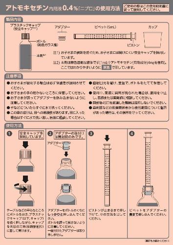アトモキセチン内用液「ニプロ」 の使用方法1808